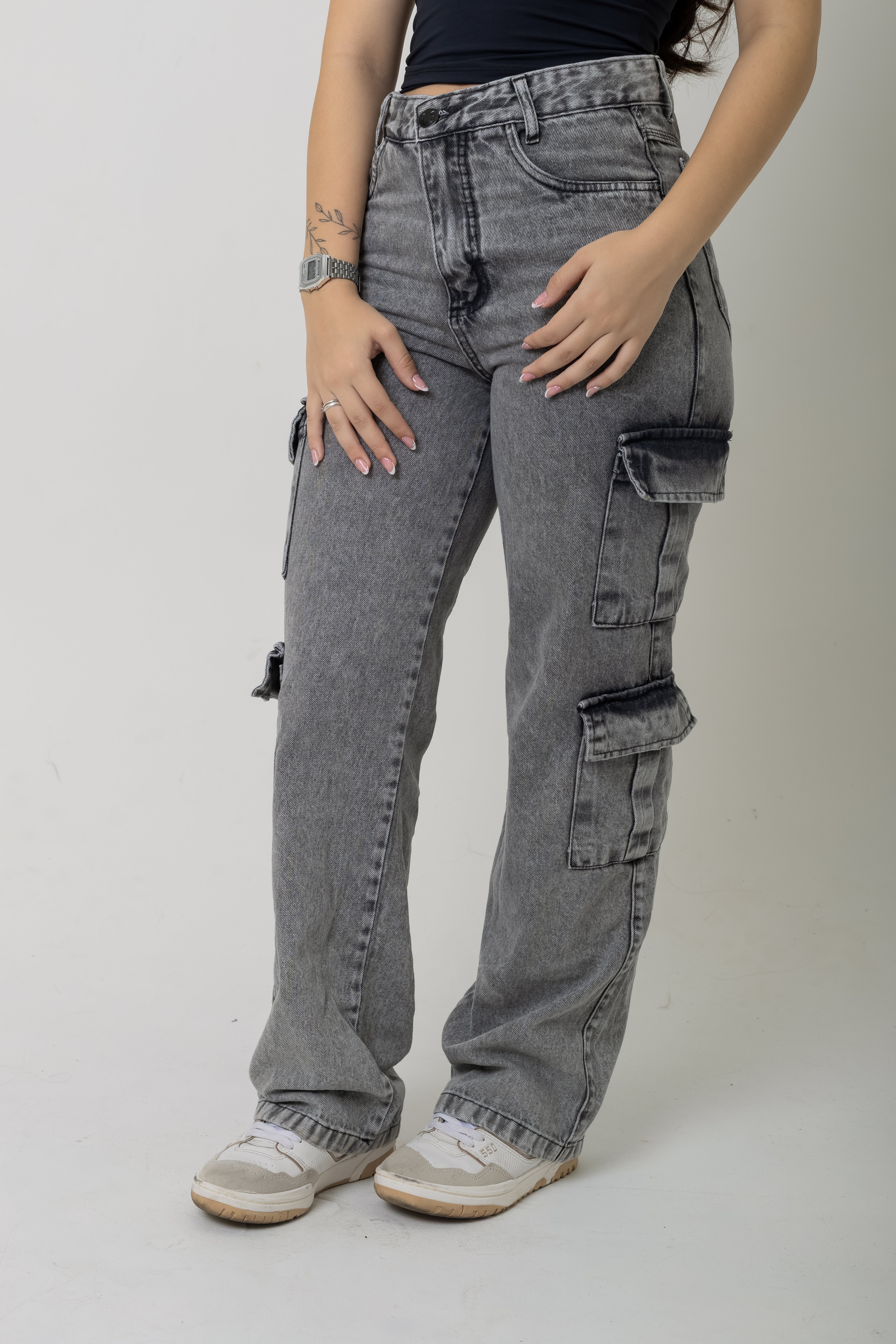 Calça cargo bolsos Honey