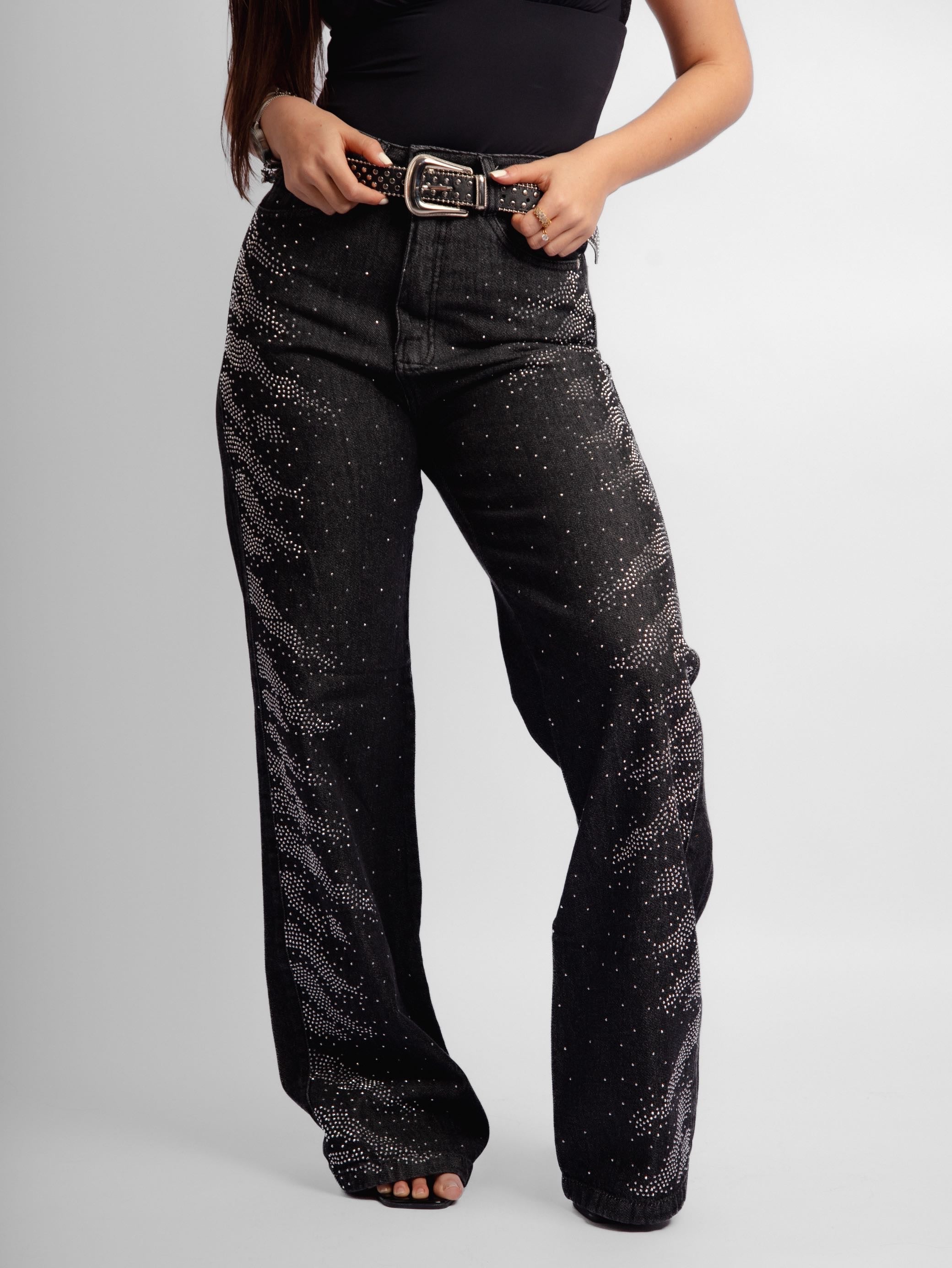 Calça jeans brilho Skye