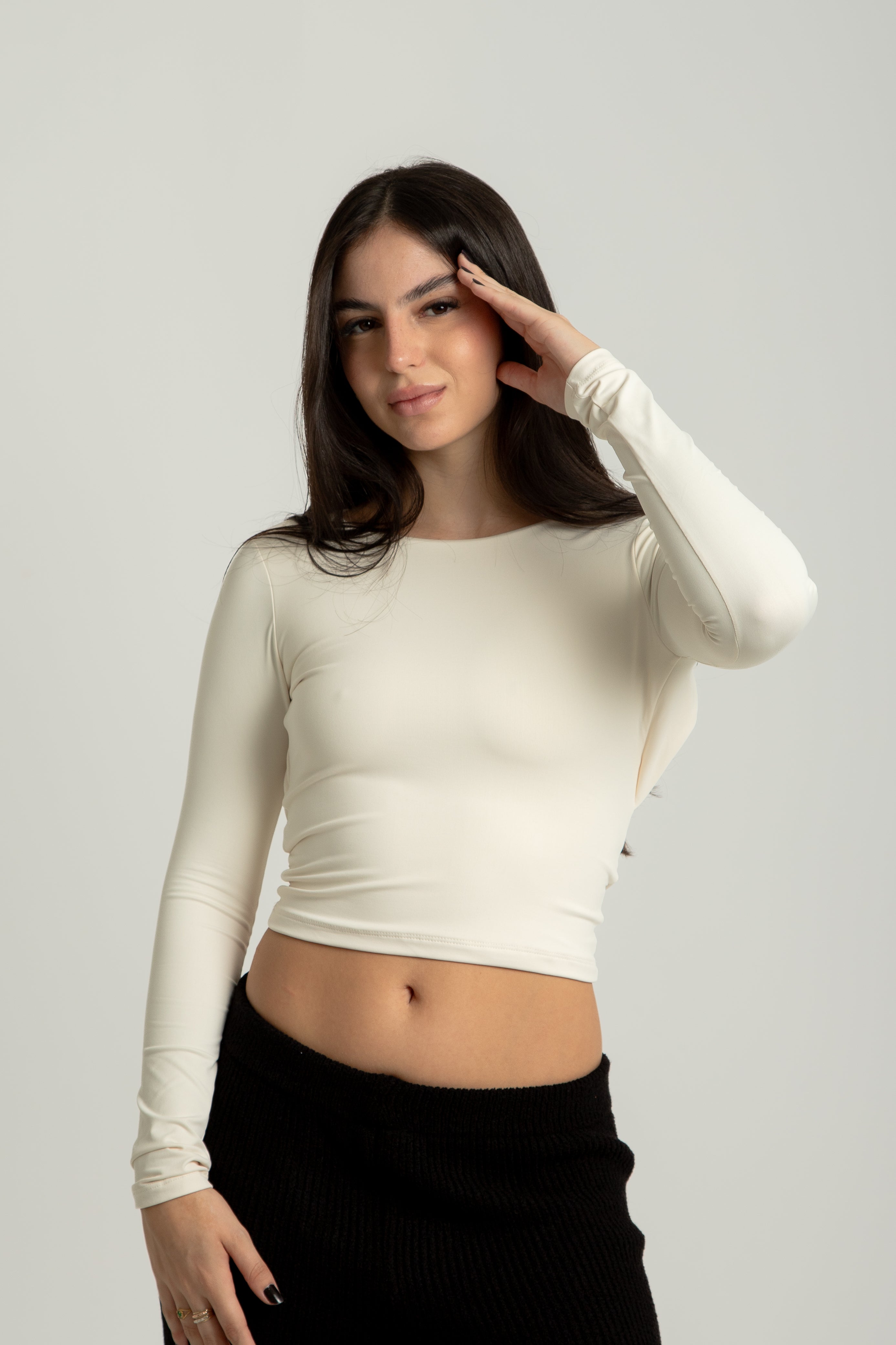 Top longo costas nuas Kiara