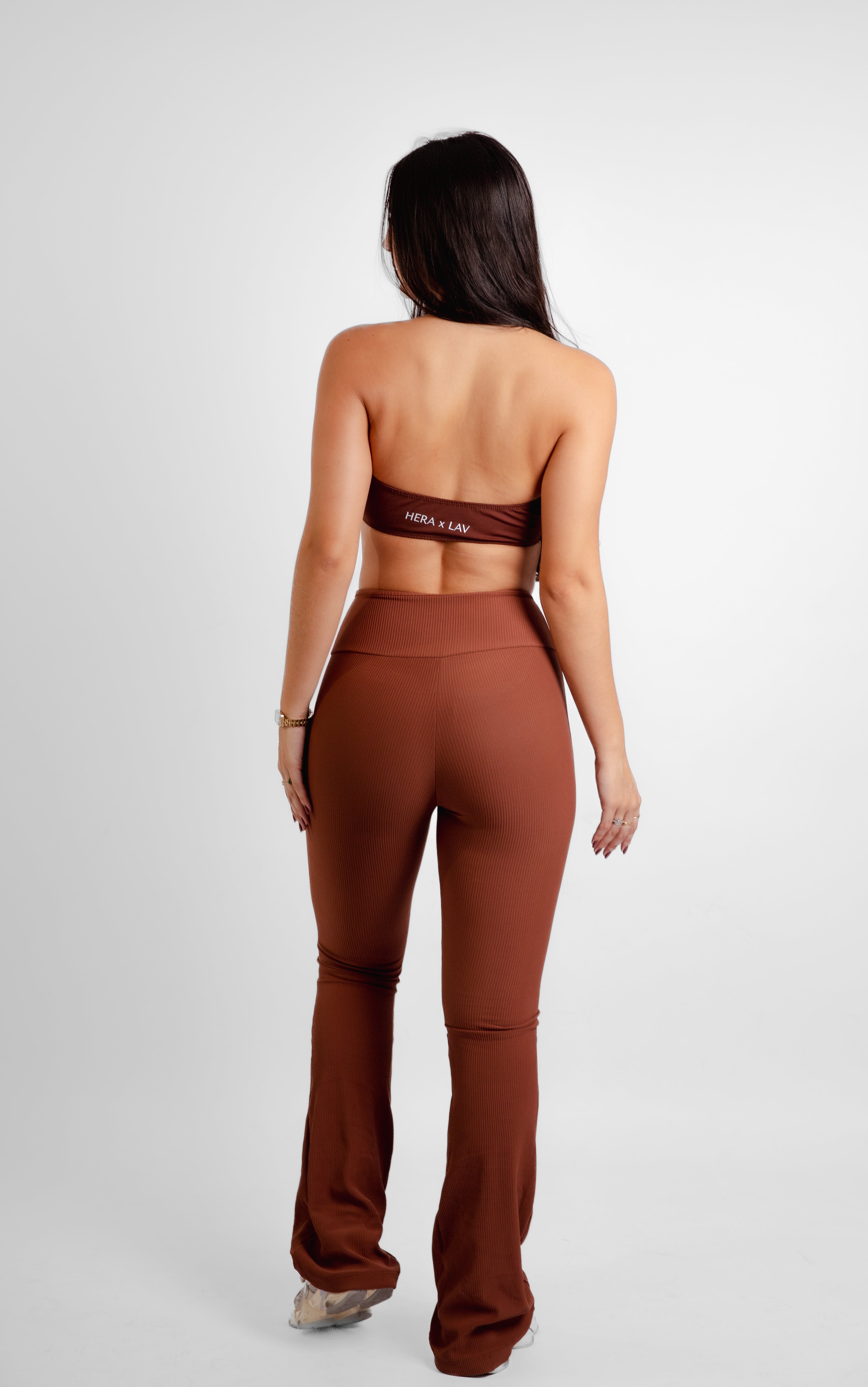 Calça flare canelada essential- sport