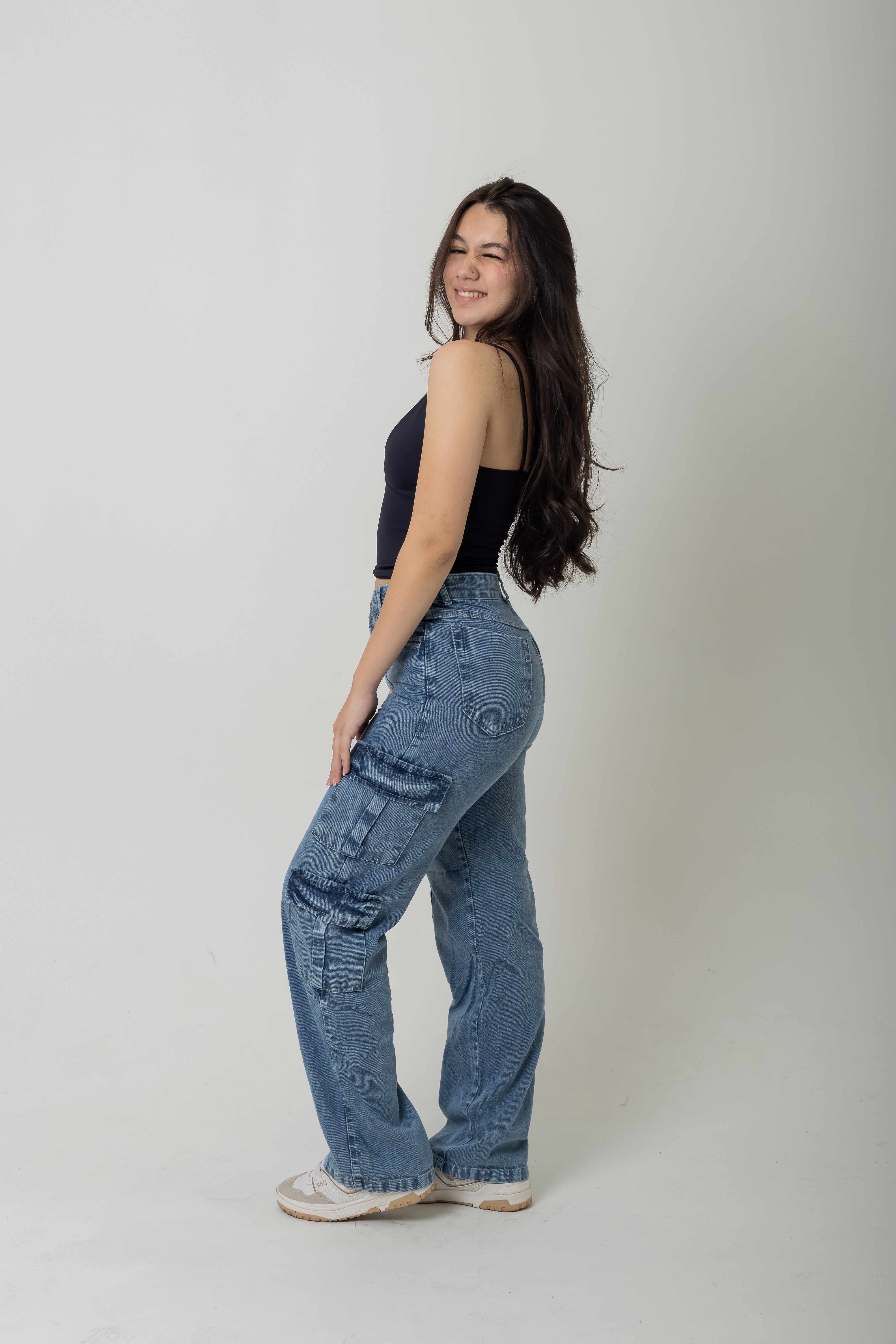 Calça cargo bolsos Honey