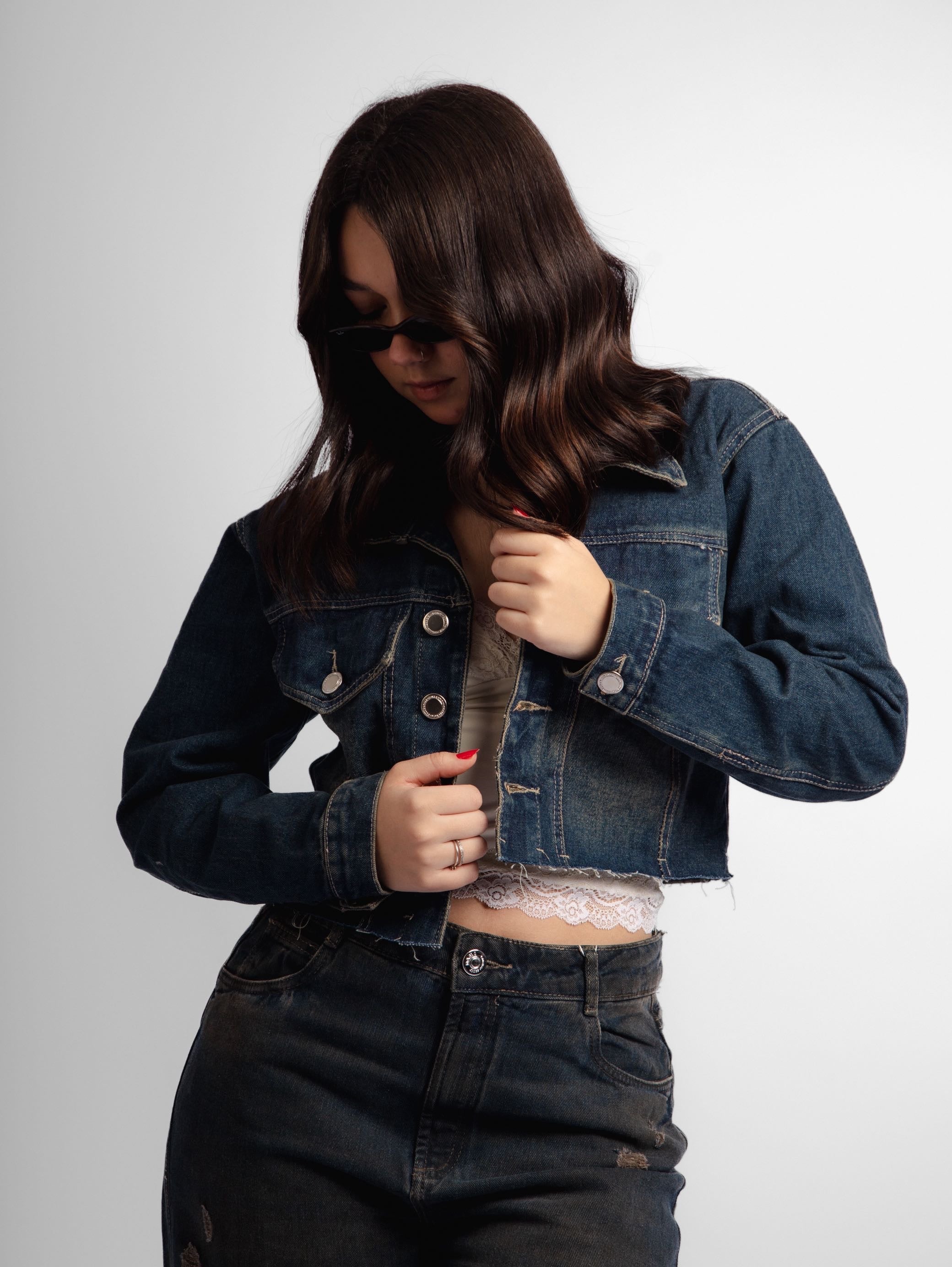 Jaqueta jeans cropped daze