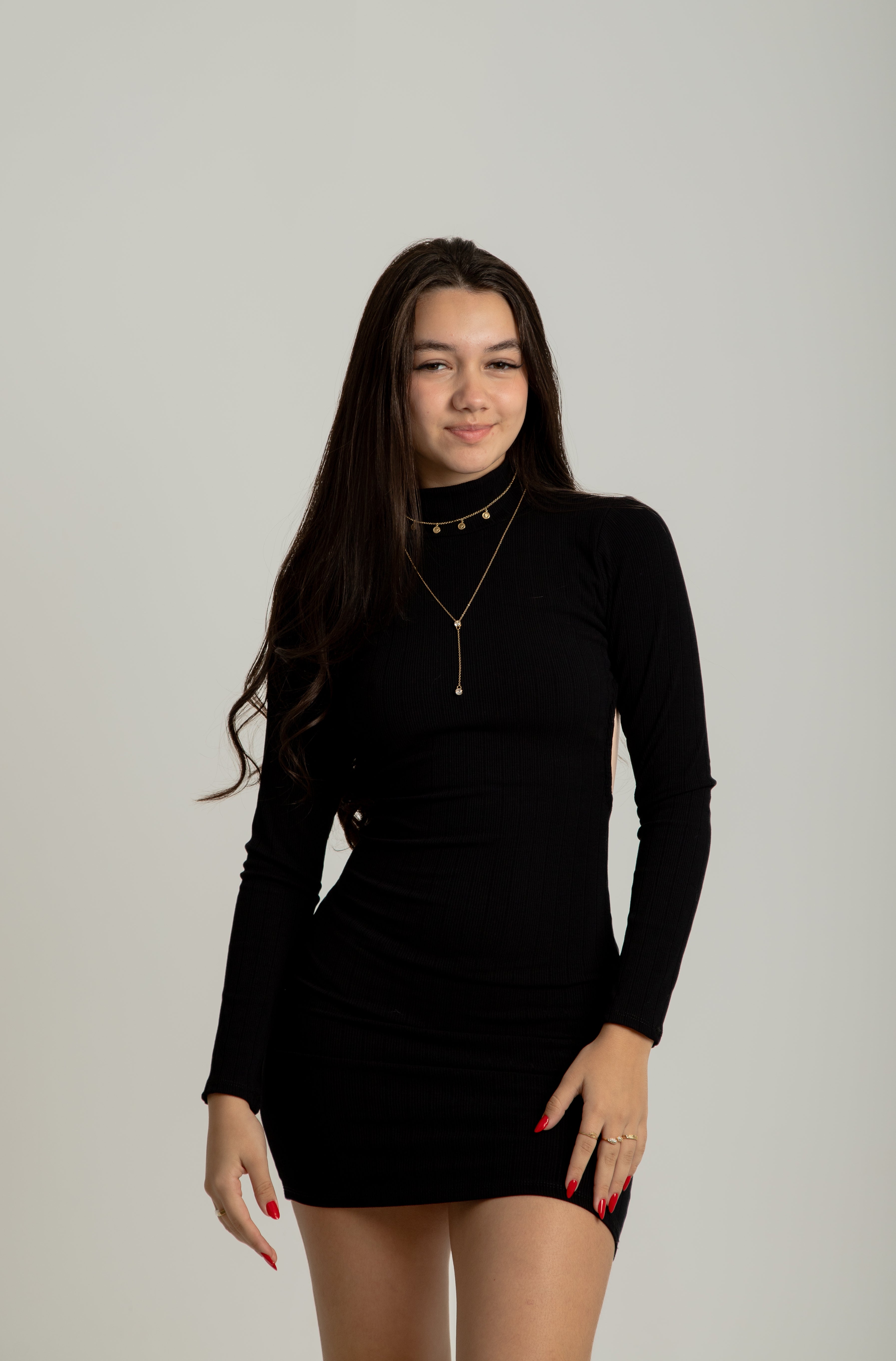 Vestido canelado curto costas nuas Nath
