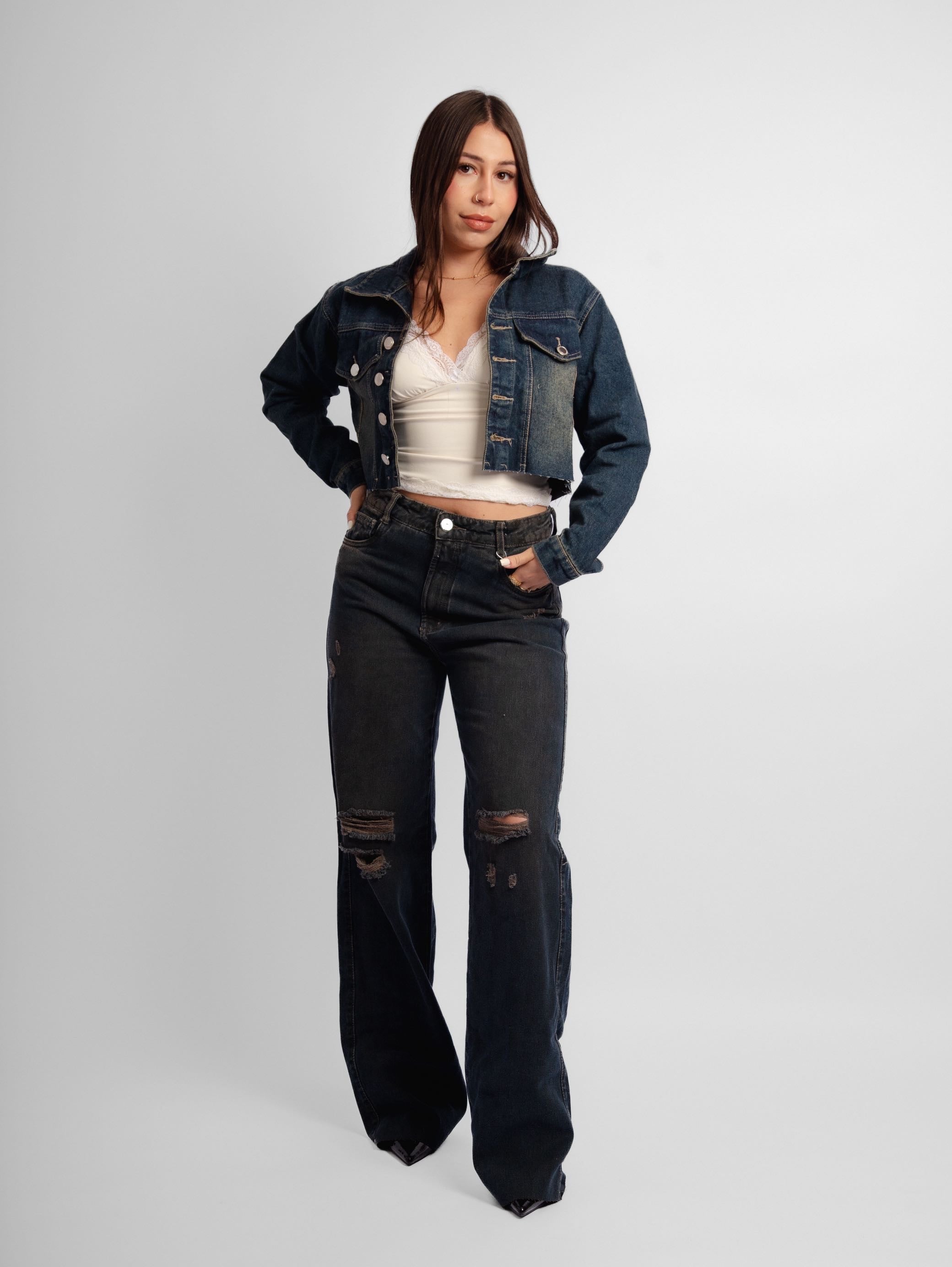 Calça jeans reta Daze