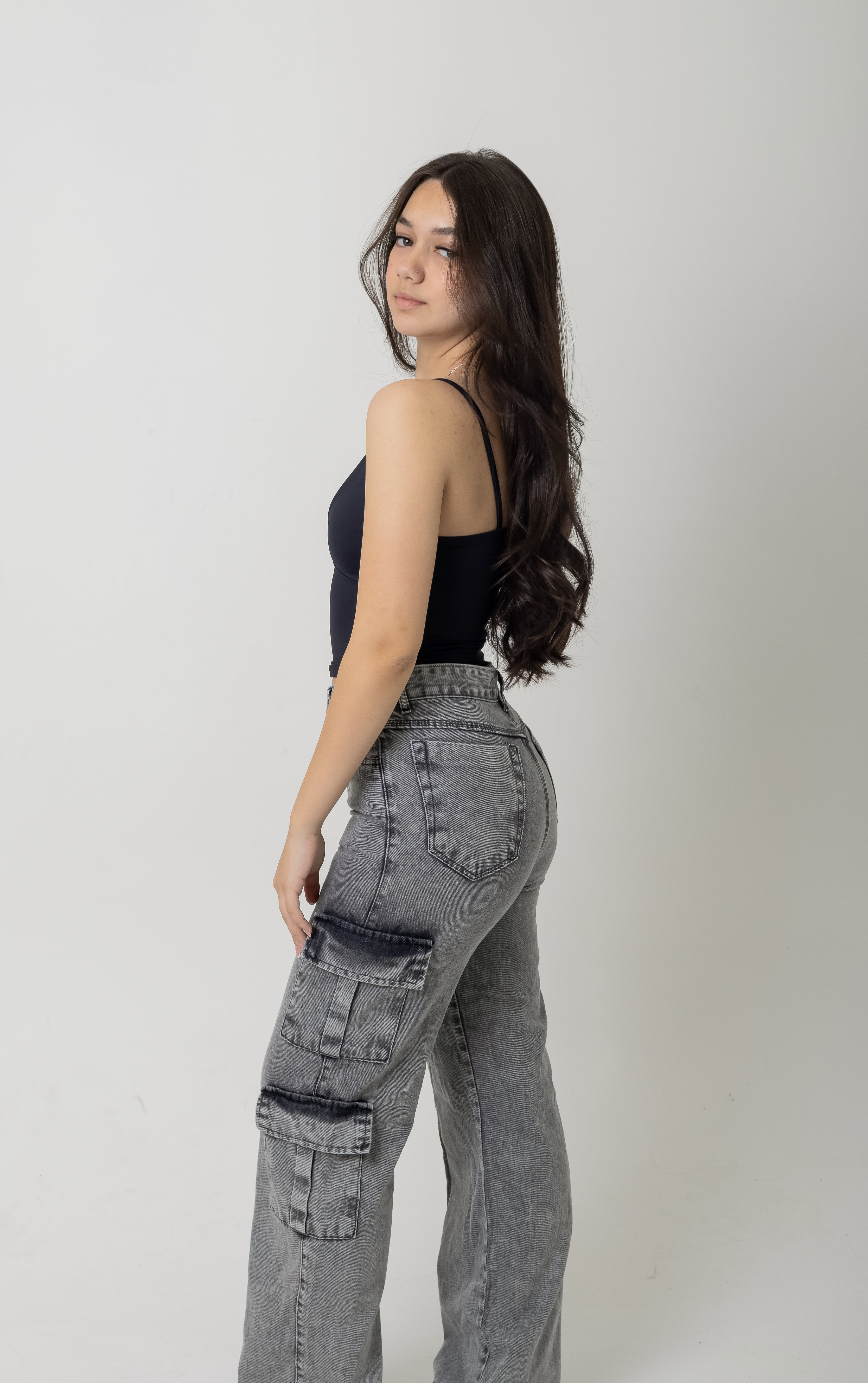 Calça cargo bolsos Honey
