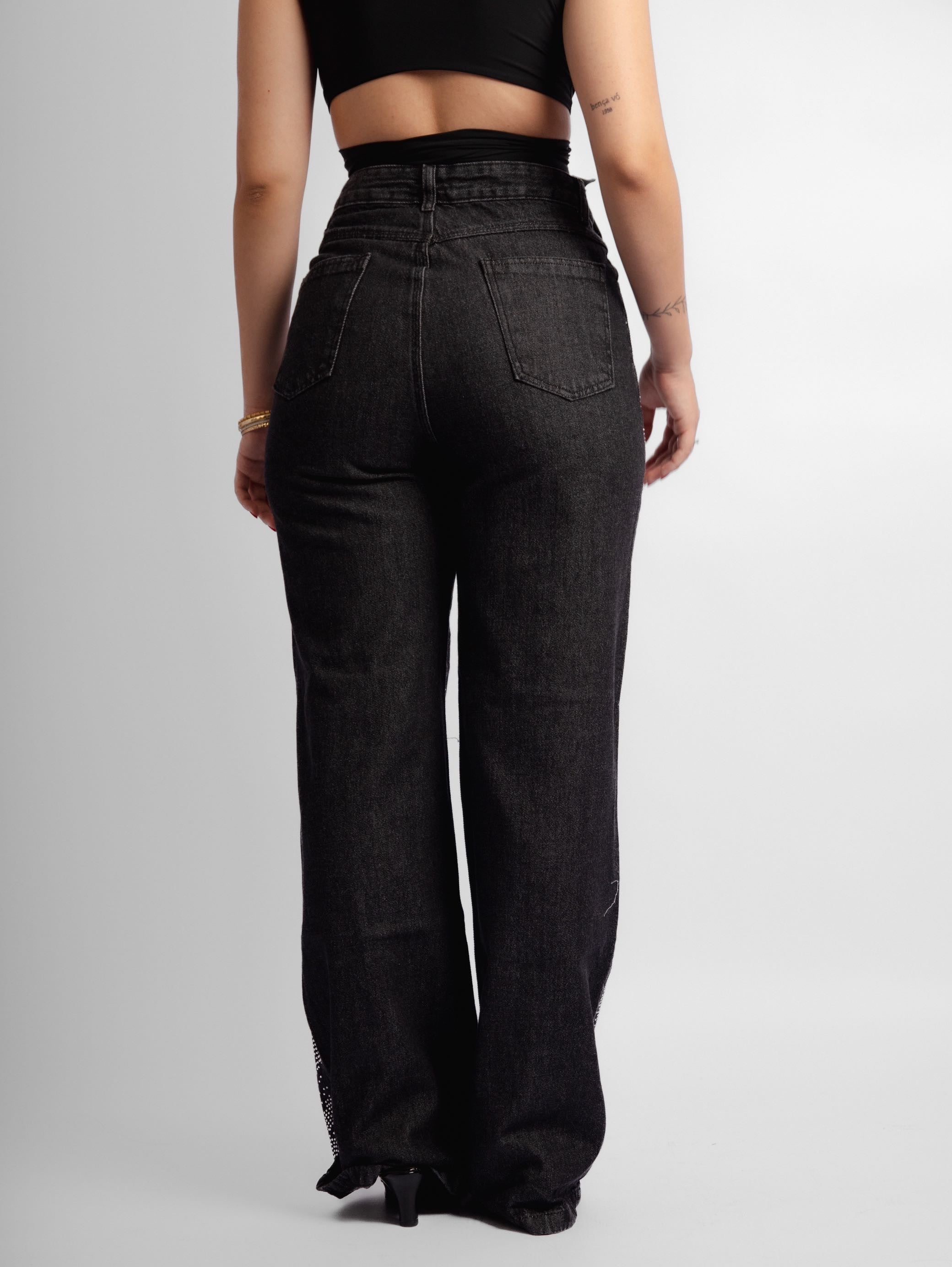 Calça jeans brilho Skye