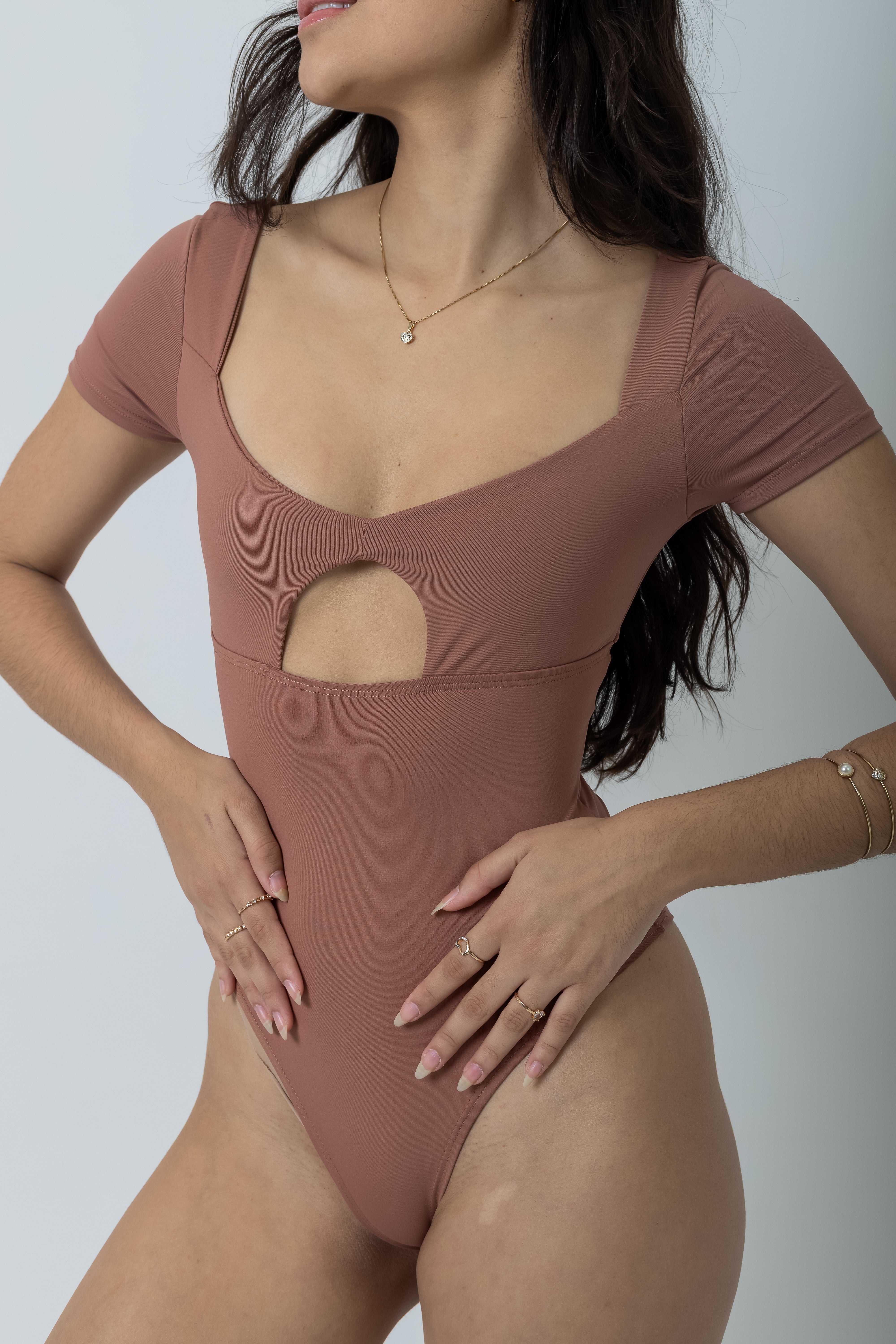 Body manguinha Coração