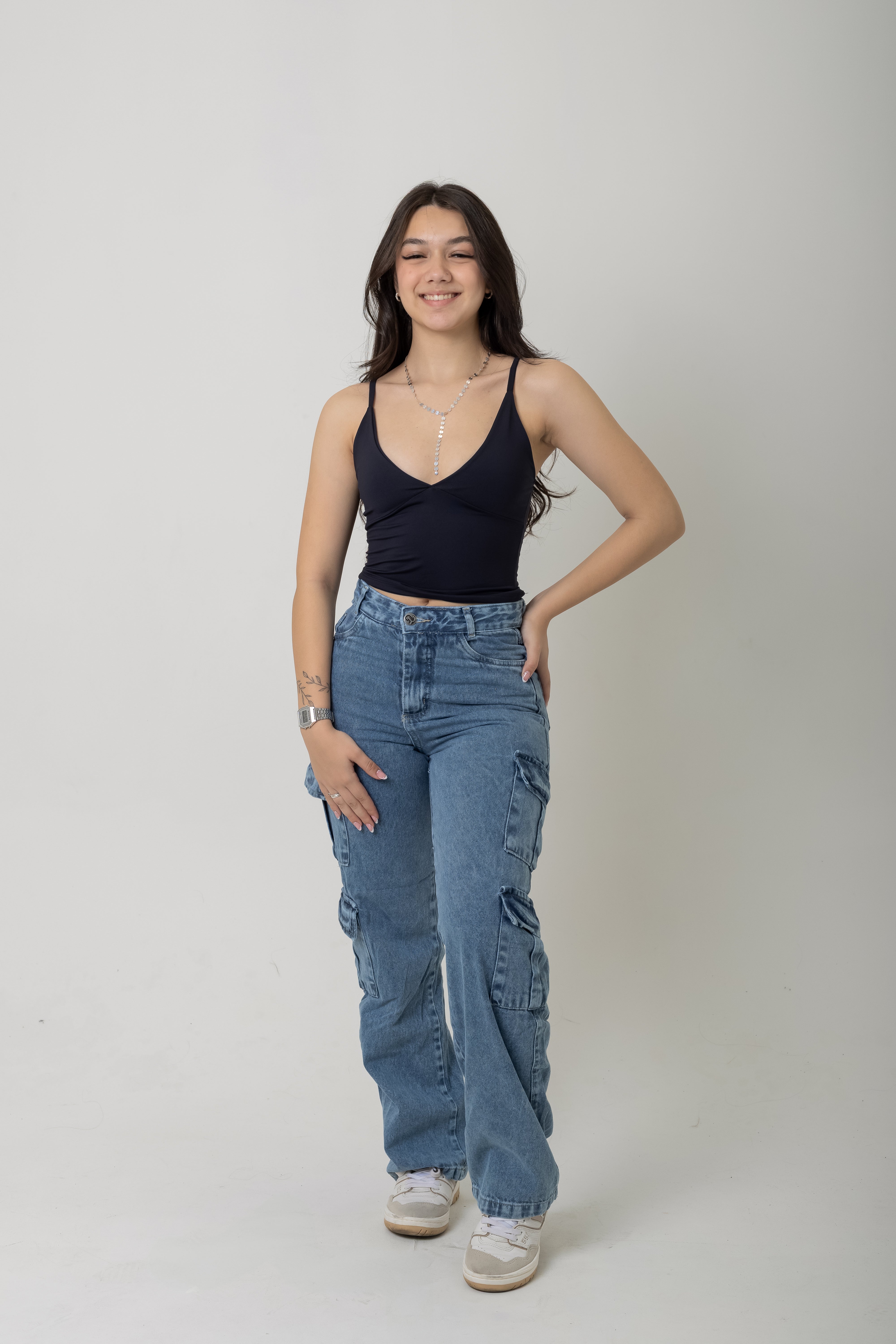Calça cargo bolsos Honey