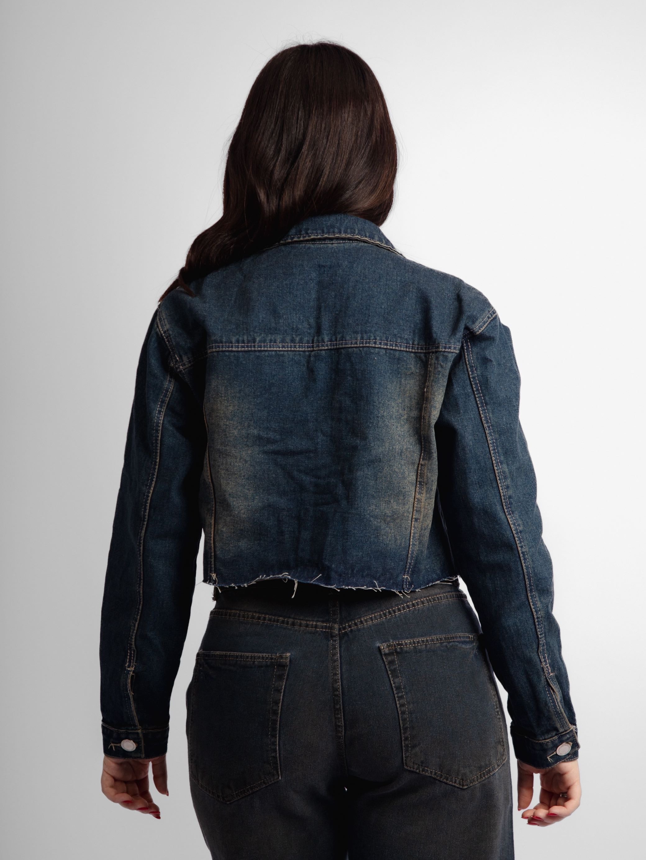 Jaqueta jeans cropped daze