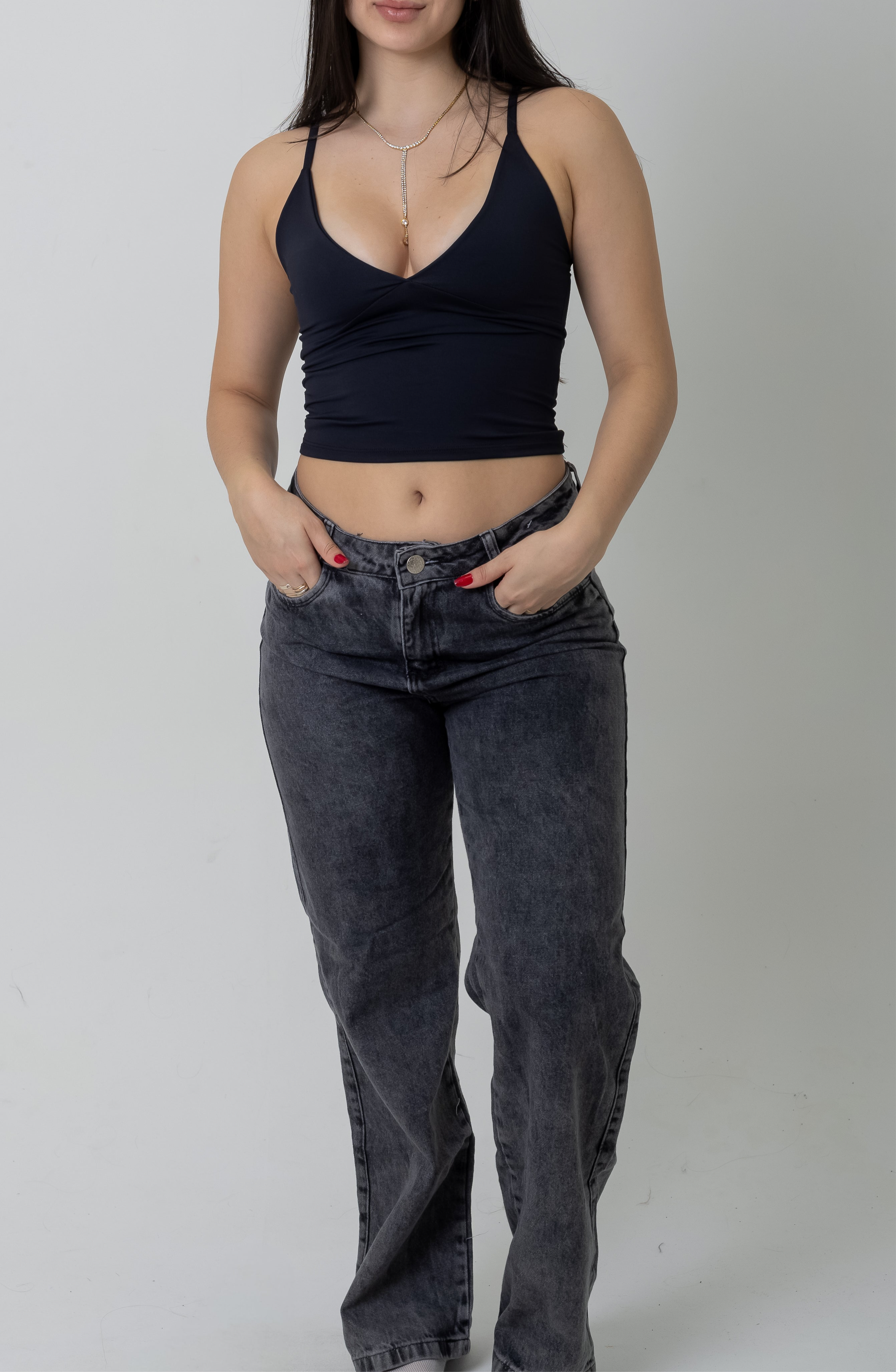 Calça Wide reta Baby
