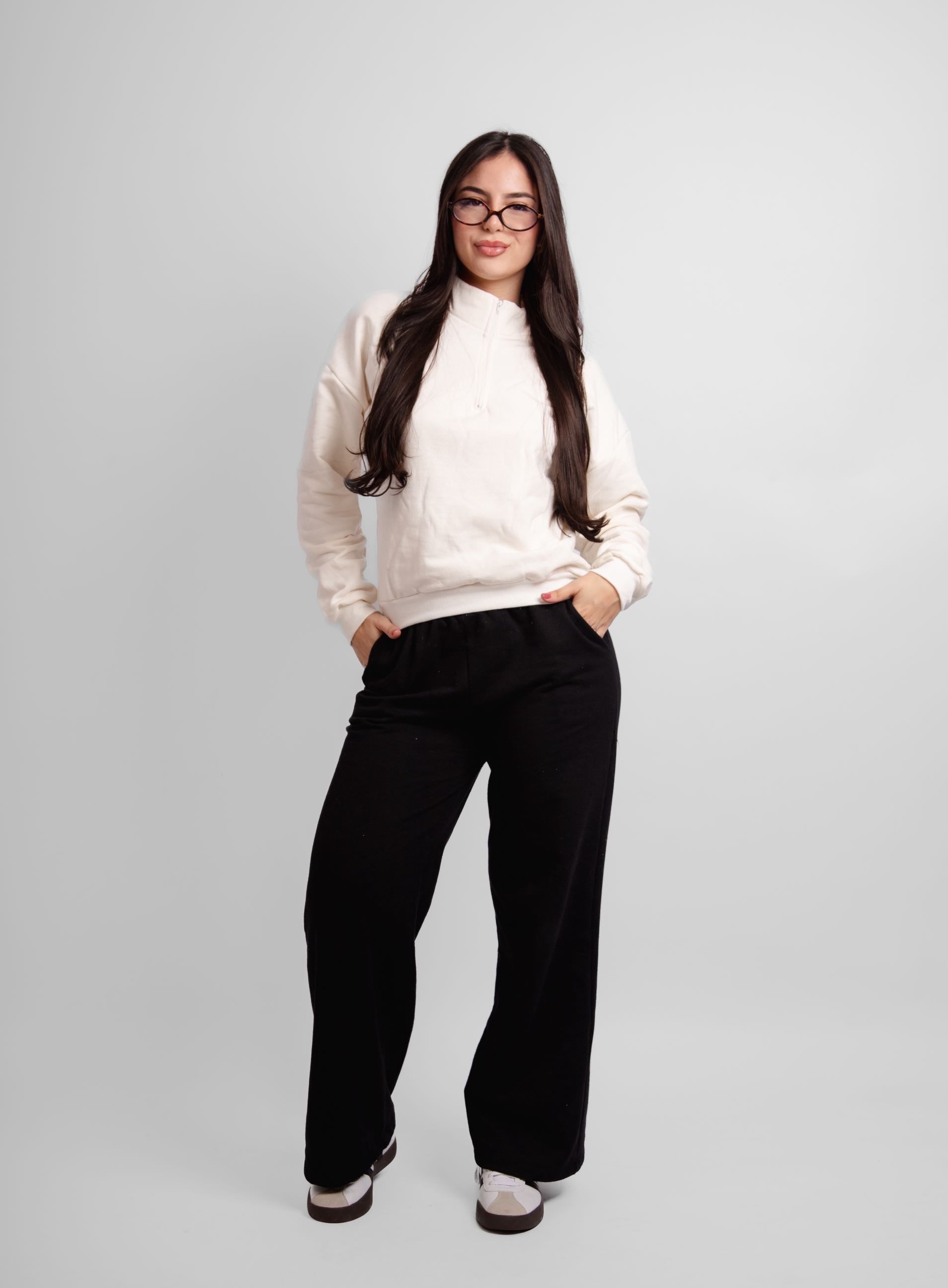 Blusão moletom half zip Brooklyn