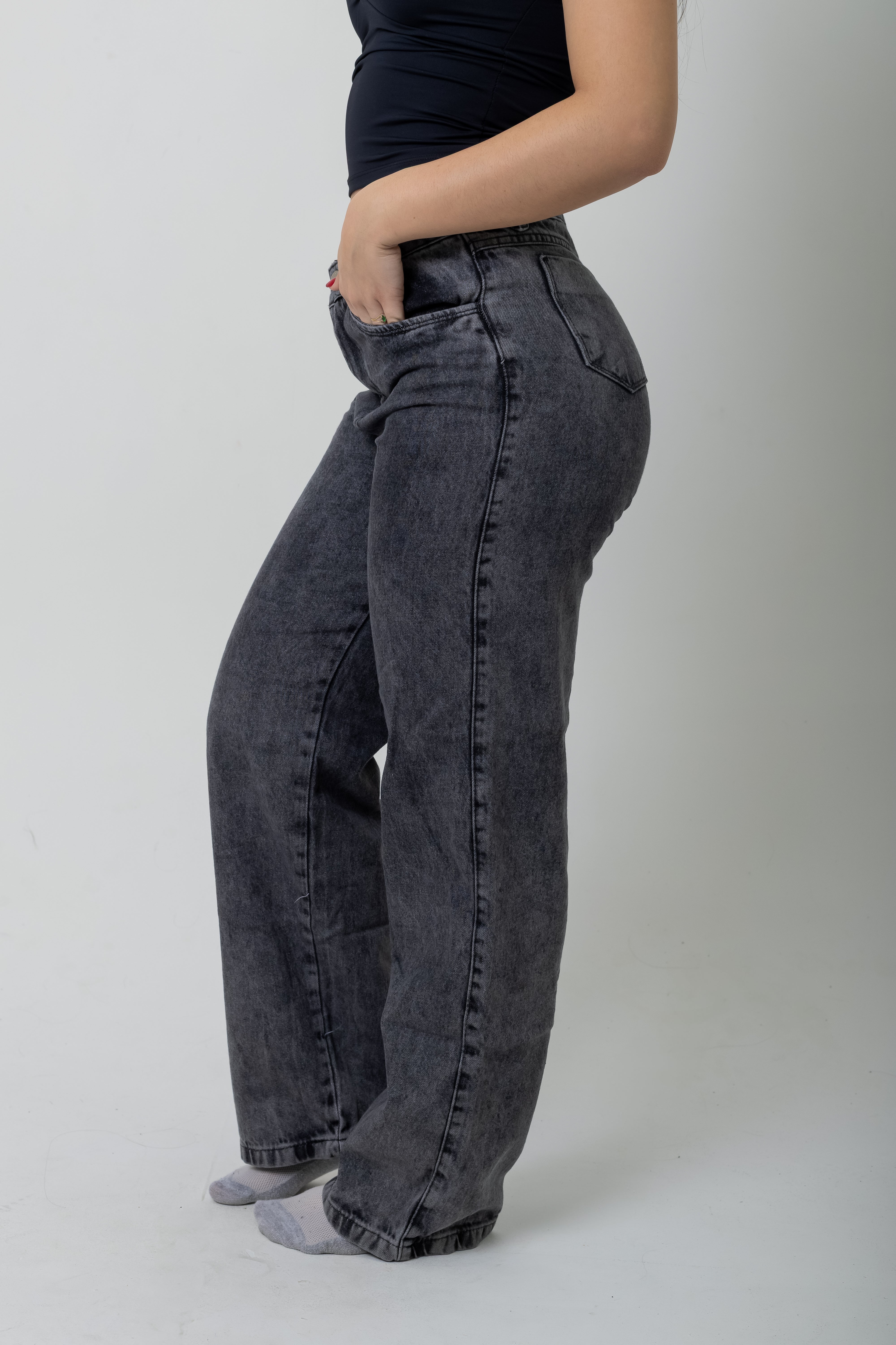 Calça Wide reta Baby