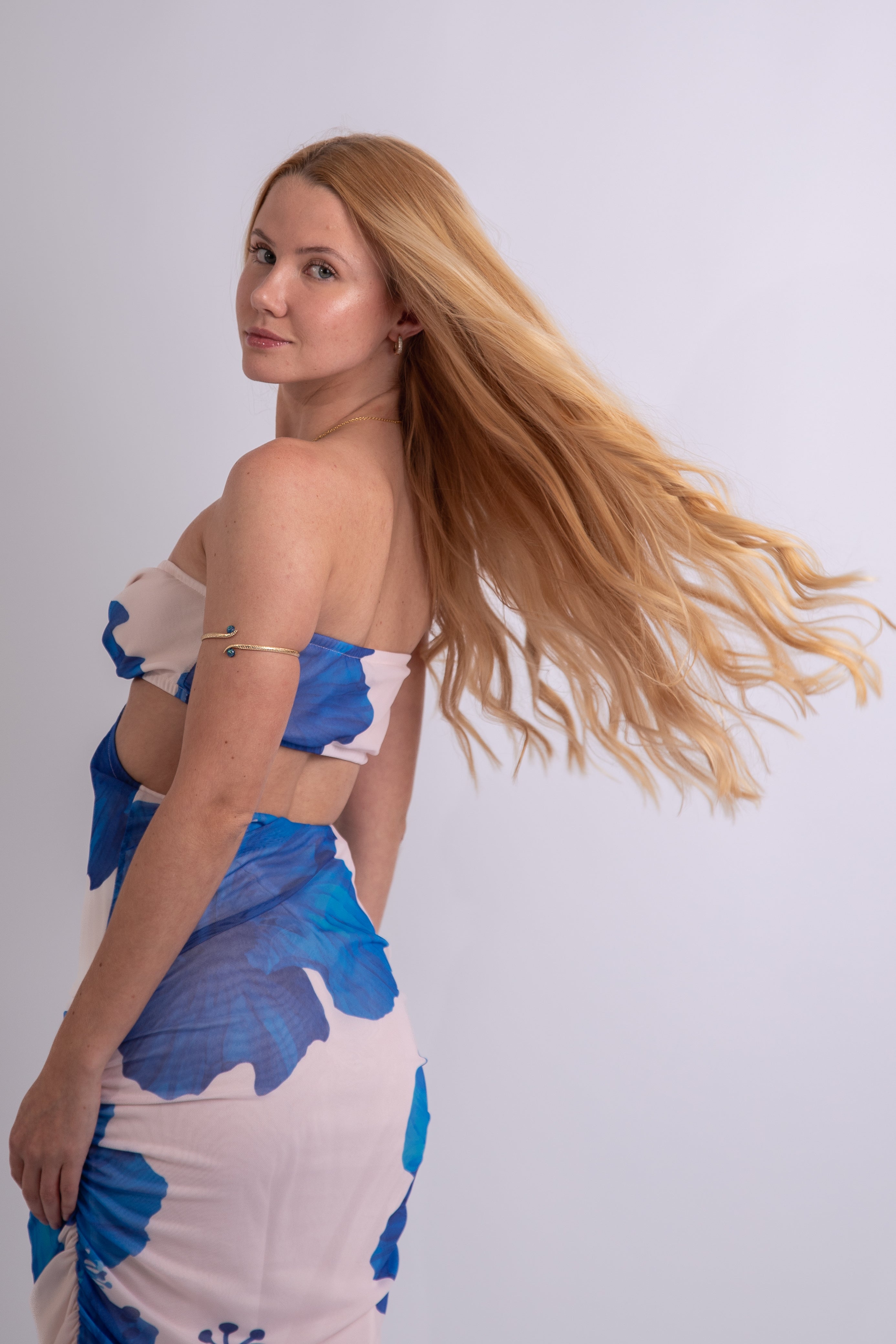 Vestido midi Hibisco