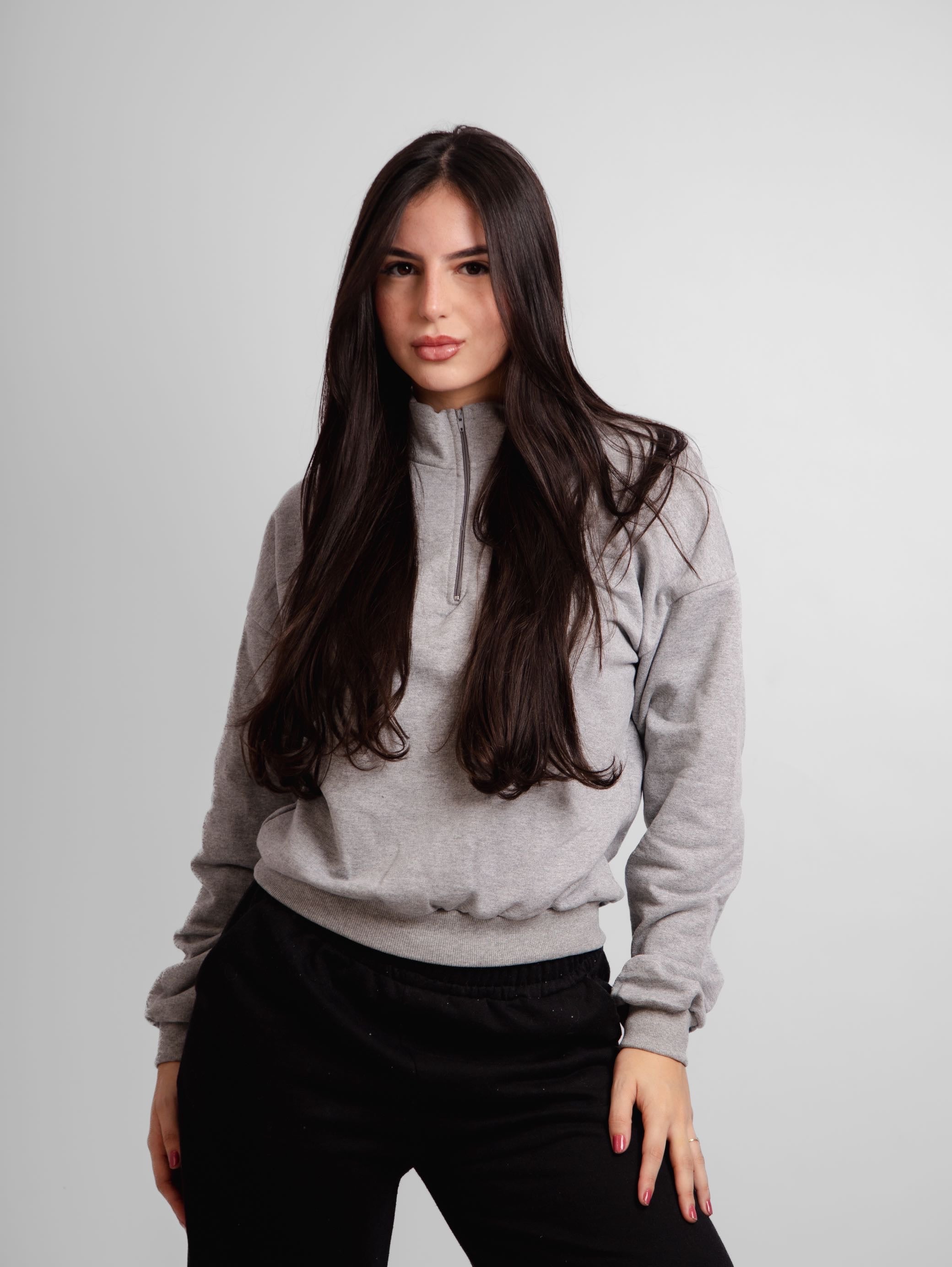 Blusão moletom half zip Brooklyn