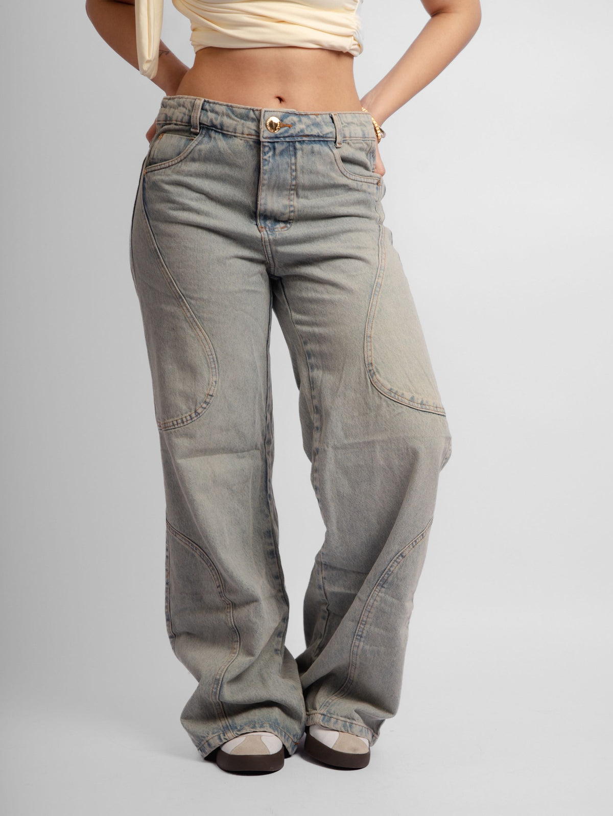 Calça jeans reta Ceci