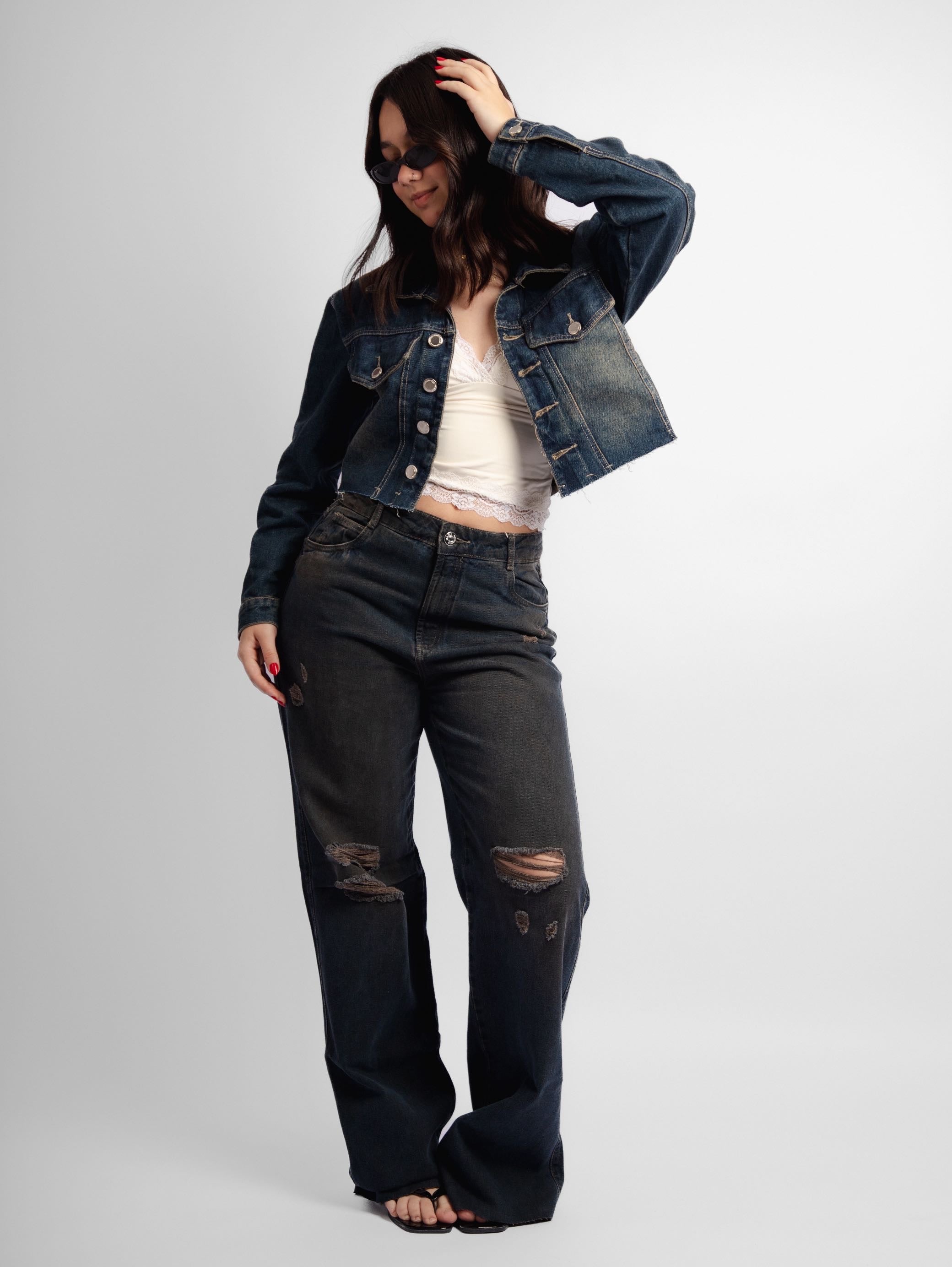 Calça jeans reta Daze