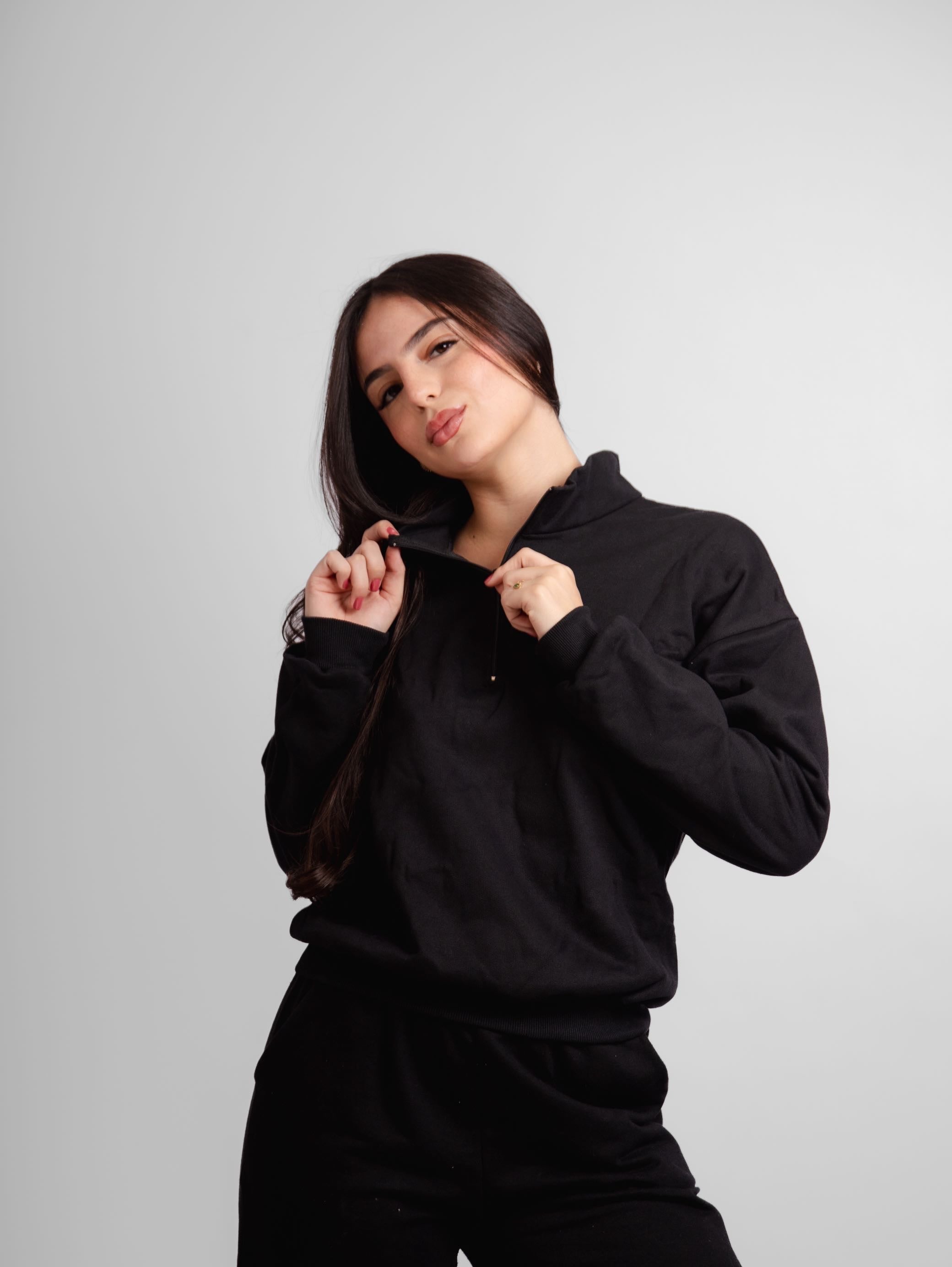 Blusão moletom half zip Brooklyn