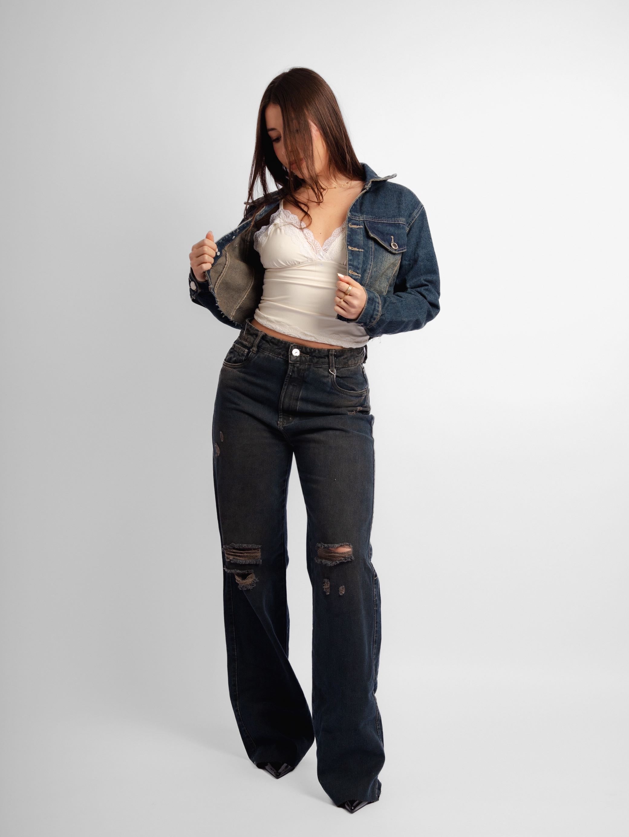 Calça jeans reta Daze