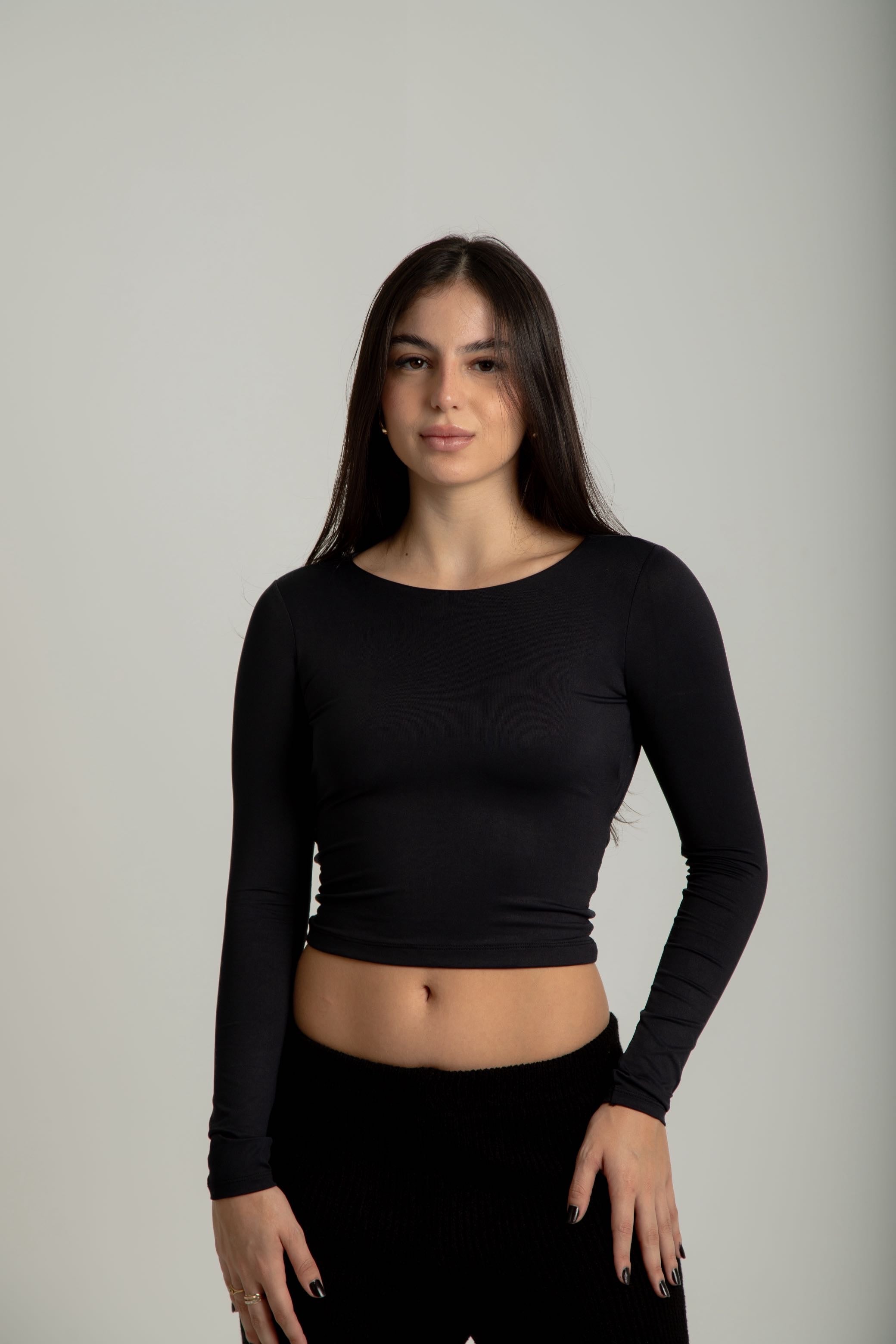 Top longo costas nuas Kiara