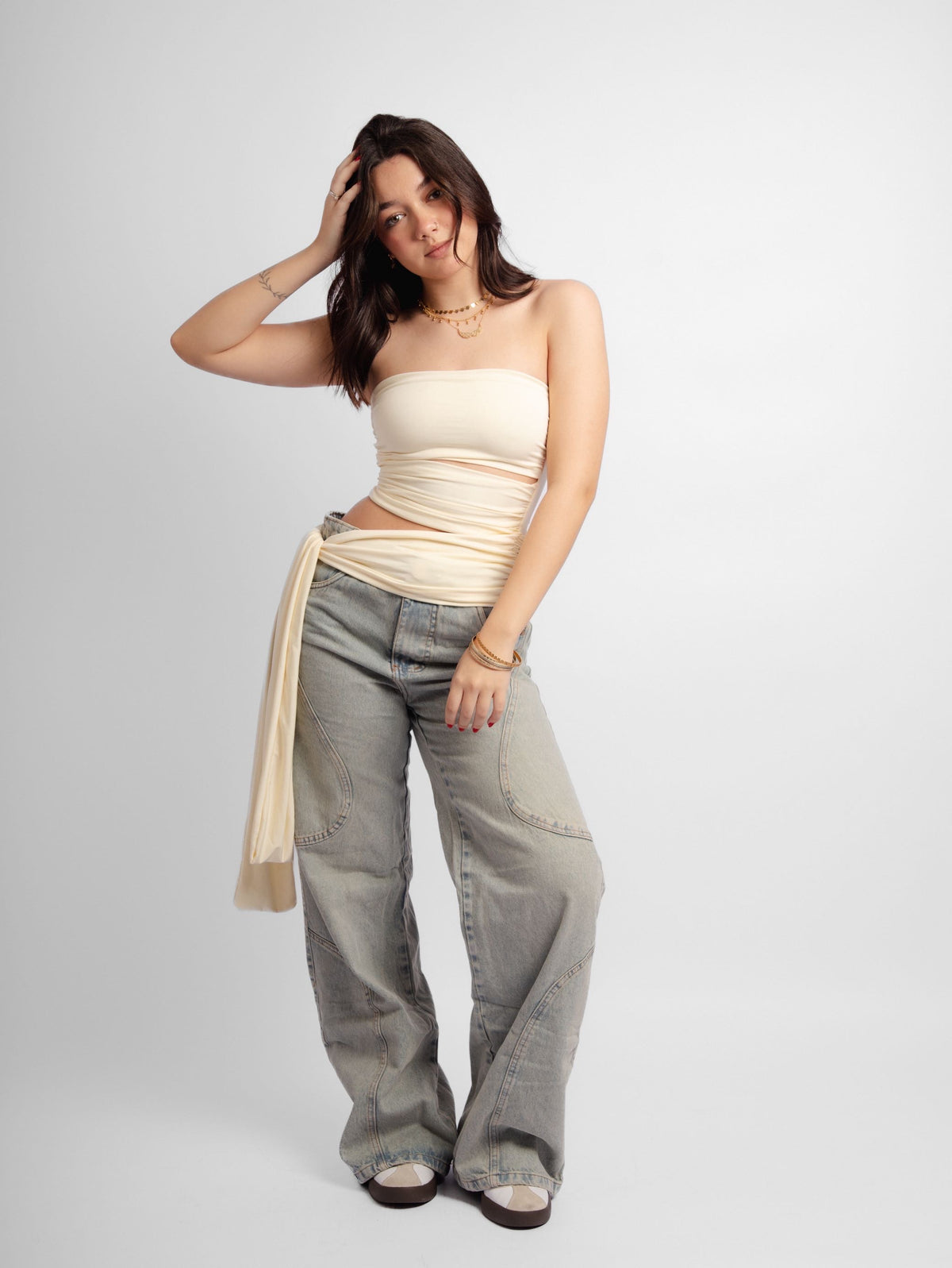 Calça jeans reta Ceci