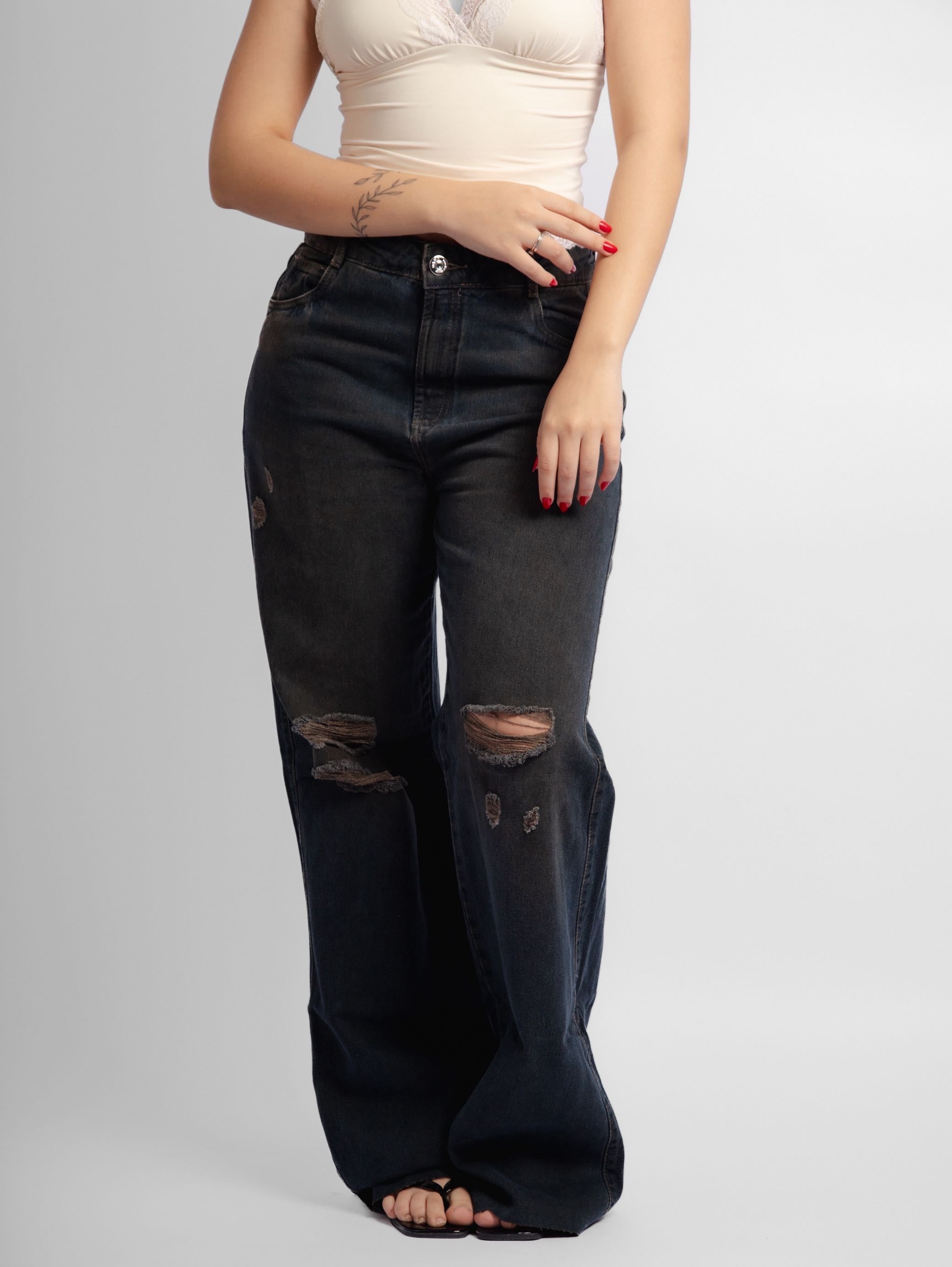 Calça jeans reta Daze