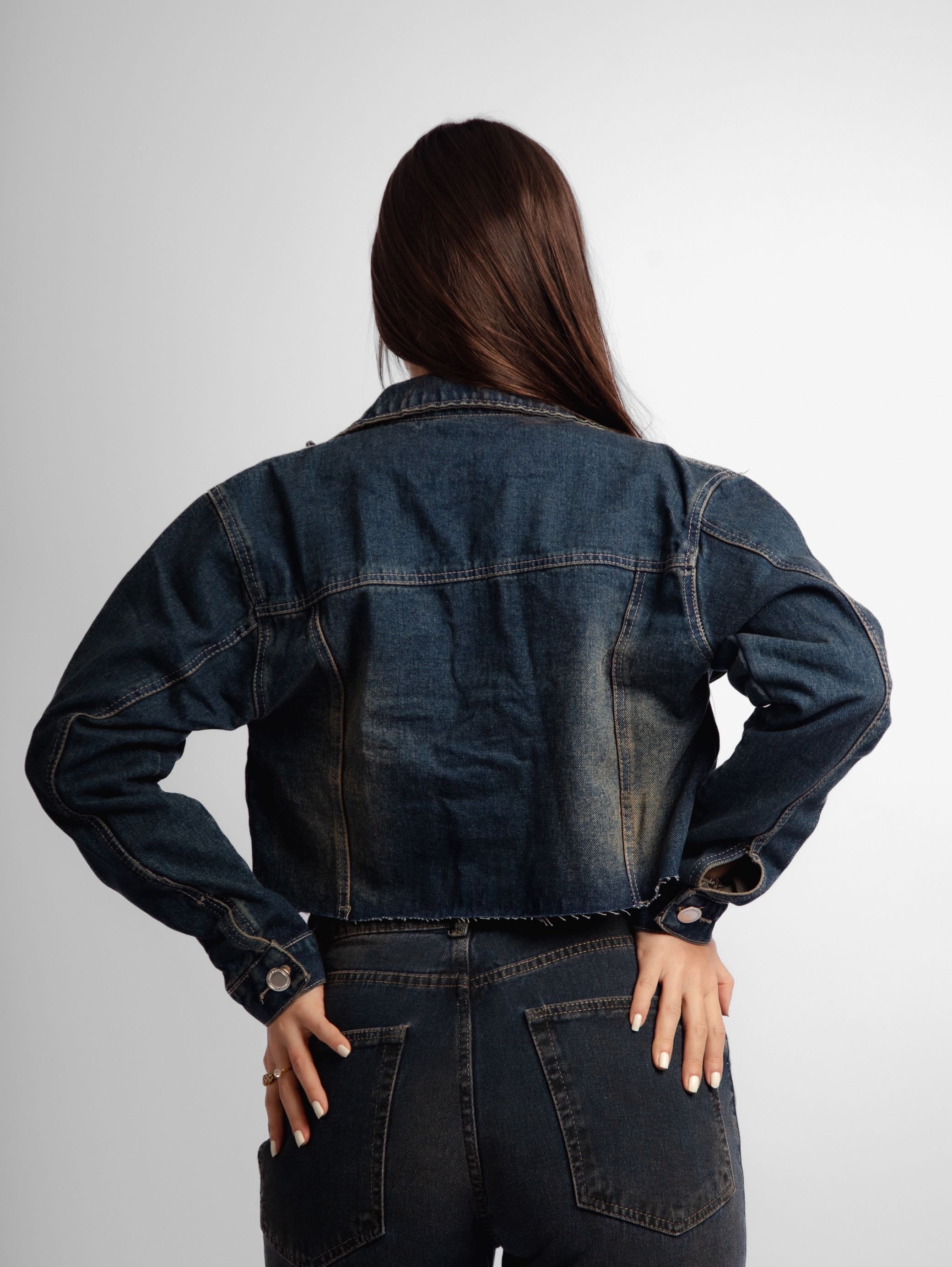 Jaqueta jeans cropped daze