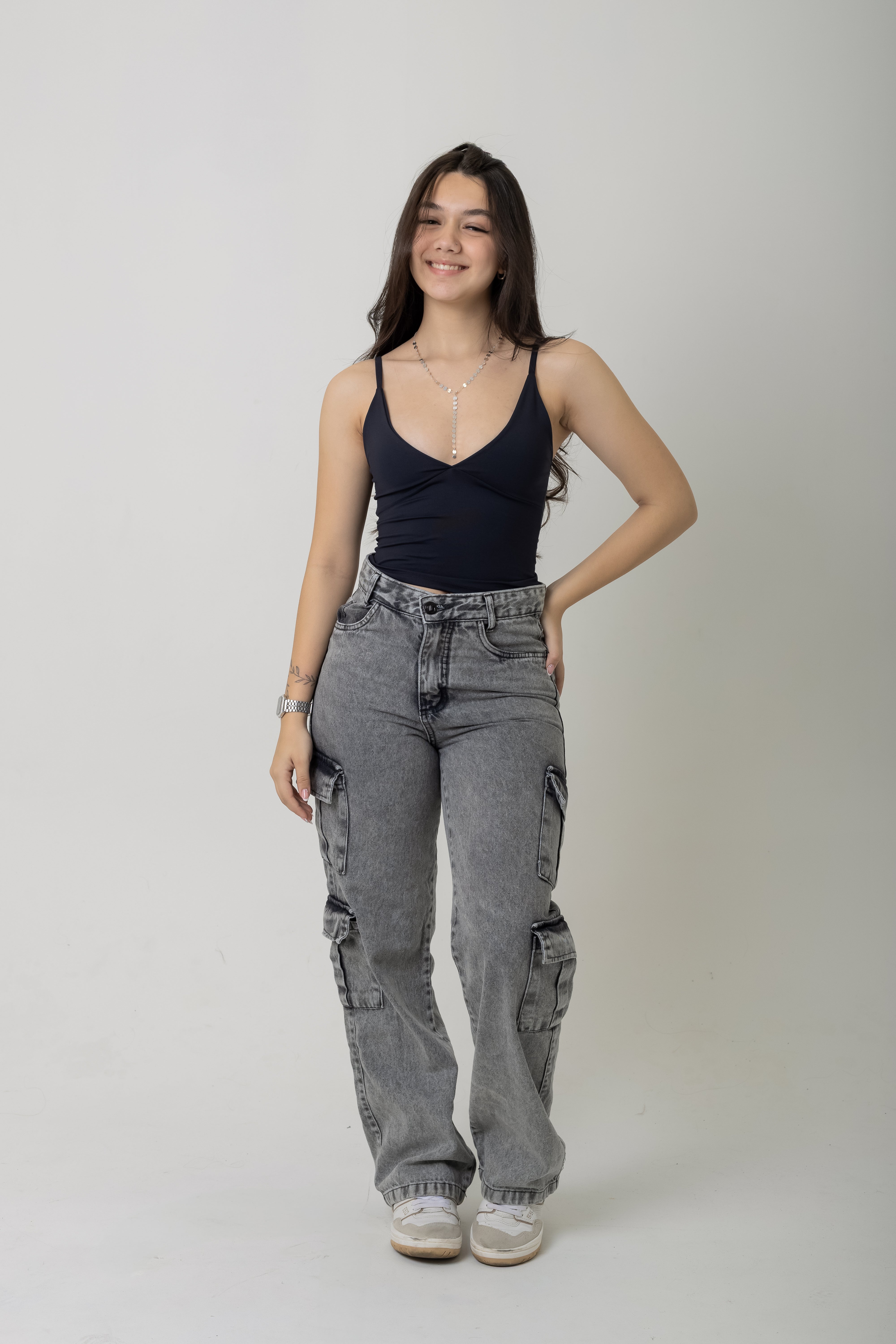 Calça cargo bolsos Honey