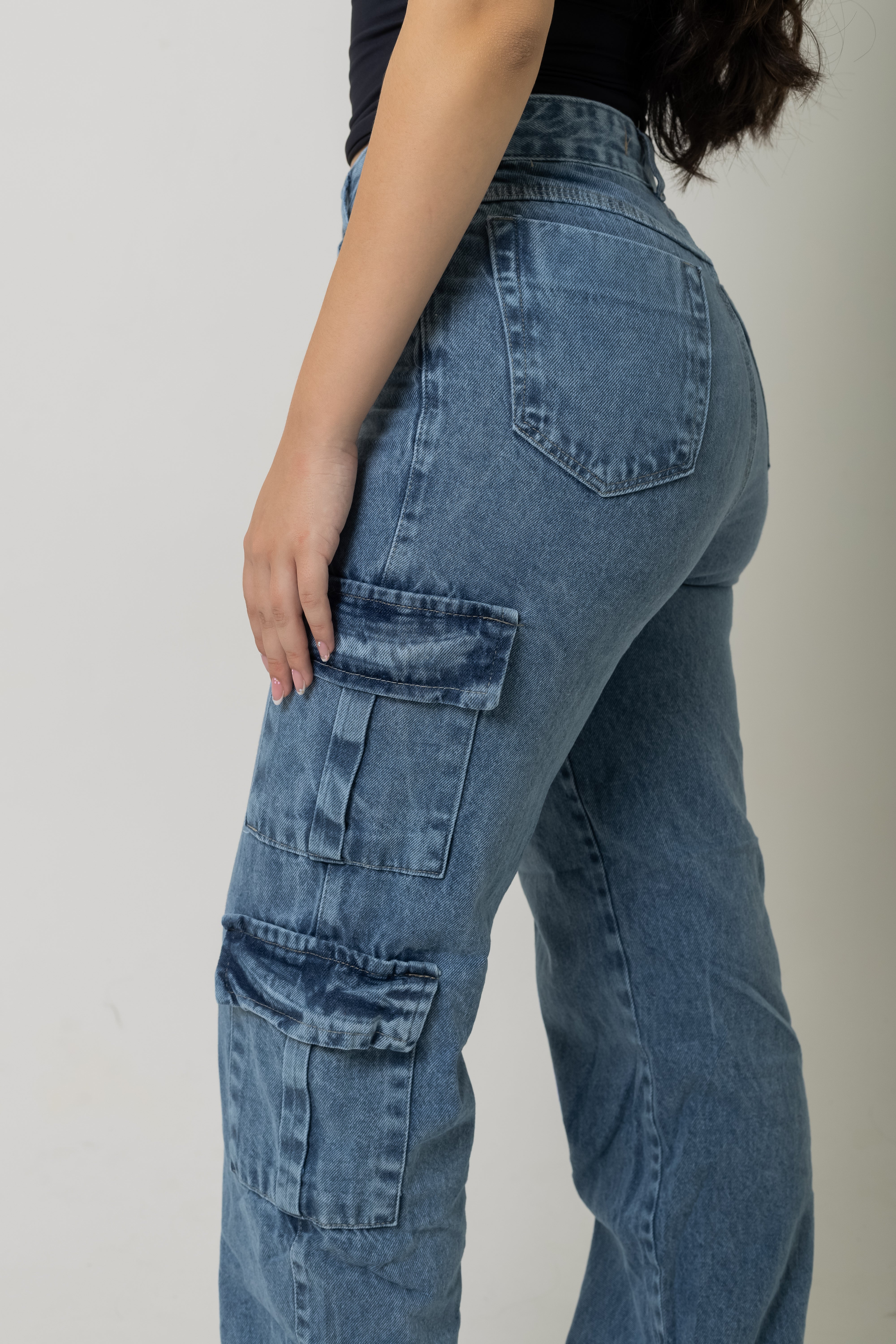 Calça cargo bolsos Honey